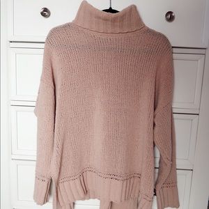 Aerie Nude Turtle Neck Sweater